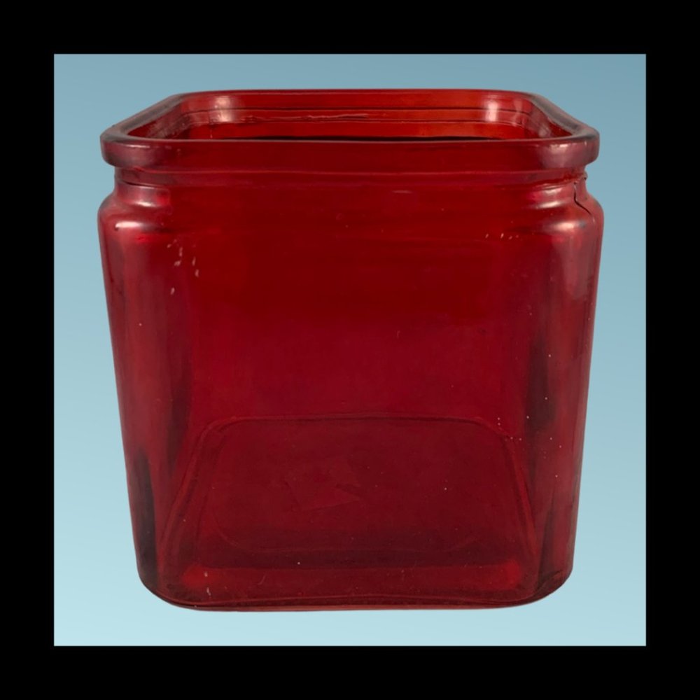 Red Glass Vase